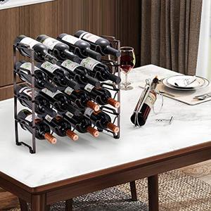 Support à Bouteilles Empilable à 4 Niveaux Personnalisé pour Vente en Gros – Organisateur de Bouteilles de Vin pour Cuisine, Garde-Manger et Armoire - Product Image 5