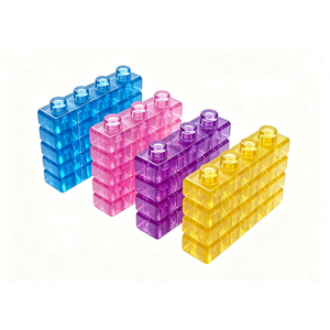 Ladrillos de TPE Seguros para Niños Pequeños, Juguete Manipulable Arcoíris, Herramienta de Clasificación y Ensamblaje para el Aula, Desarrollo de Habilidades, Exploración Independiente - Product Image 2