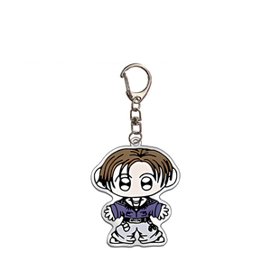 Customized Q Idol <b>Anime</b> Pattern UV Printed Acrylic Double-Sided Key Chain Flash Pendant with Peripheral Gift - Product Image 4