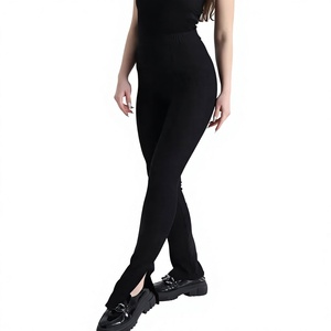 Seamless Breathable Solid Anti-Bacterial Tummy Control Eco-Friendly Quick Dry High Waist Full Length Yoga <b>Leggings</b> <b>Women</b> Custom - Product Image 1