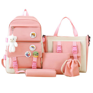 Gran Venta 2025 Al Por Mayor Moda Económica Juego de 5 Piezas Mochilas <span class=keywords><strong>Escolares</strong></span> de Poliéster <span class=keywords><strong>para</strong></span> <span class=keywords><strong>Niñas</strong></span> Adolescentes y Jóvenes - Product Image 4