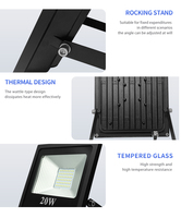 WOOJONG IP65 tahan air LED Solar lampu banjir ABS tubuh ROHS bersertifikat untuk taman & gudang penjualan panas luar ruangan Solar lampu sorot