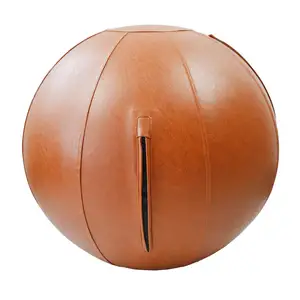 Autism Sensory Educational High Quluxurious Comfort Leather Cover Sitting Ball Chair For Gym Balance