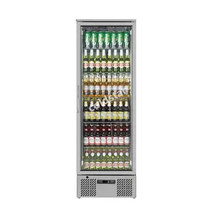 Commercial Single Glass Door 300L Vertical Beer Cold Drink Display Fridge and Cooler