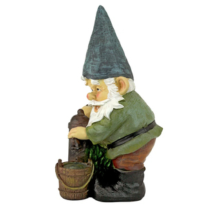 Giardino Biker Gnome Figurine con Moto del Cambio In Pelle e Tatuaggi - Product Image 5