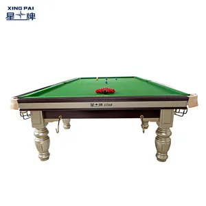 Xingpai yıldız XW106-12S 12ft çelik yastık Snooker Aramith bilardo masası bilardo