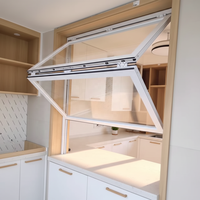 Ventanas Plegables Verticalmente con Soporte de Suspensión Ajustable, Personalizables para Floristerías y Tiendas de Té de Burbujas, Puertas Plegables