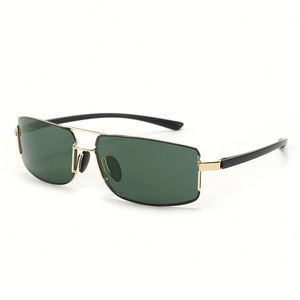 Gafas de Sol Polarizadas con Visión Nocturna de Aluminio y Magnesio, Diseño Cuadrado, Protección UV400, con Logotipo Personalizado, Moda 2025, para Conducir - Product Image 5