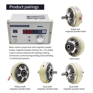 Sistema de control de tensión manual de 24 V con freno de polvo magnético y fuente de alimentación para maquinaria de impresión de ejes y fabricación de bolsas - Product Image 2