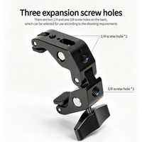 Support de téléphone à pince de table multi-angle réglable pour diffusion en direct, vidéo aérienne et prise de vue de natures mortes