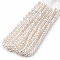 Perle d'eau douce naturelle blanche de qualité supérieure AAA 7-8 mm, lustre élevé, sans défaut, forme ronde, DIY