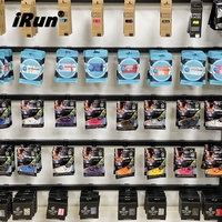 Lacets de chaussures IRun personnalisables avec logo imprimé, ronds, élastiques, sans nœuds, avec boucle métallique et capsule de verrouillage rapide, lacets sans nœuds à verrouillage métallique