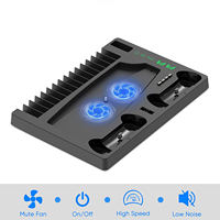 Support de rangement à fonction universelle pour jeu avec socle de ventilateur de refroidissement pour manette PS5