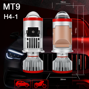 Lente de Proyector Bi-LED <span class=keywords><strong>MT9</strong></span> para Auto, Bombilla LED H4 para Faros Delanteros HB2 H4 H/L, Faros Delanteros LED H4 con Lente de Proyector Láser - Product Image 6