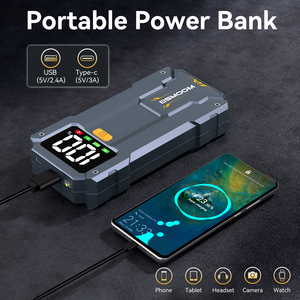 Booster de batterie de démarrage de voiture avec lampe de poche d'urgence et batterie externe de <span class=keywords><strong>26000mAh</strong></span> - Product Image 3