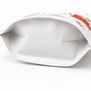 Wholesale Custom Printed Freeze Dried Fruit Packaging Bag Resealable Stand Up Pouch with Strawberry Shape <b>Window</b> - Product Image 2