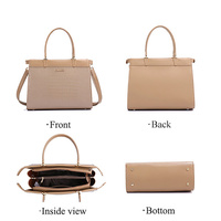 Sac fourre-tout de luxe en cuir PU façon alligator, personnalisé, haute qualité, pour femmes, vente en gros - Collection 2025