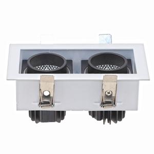 20 Watt 40W 60W <strong>Rectangular</strong> Square Recessed Ceiling <strong>COB</strong> Adjustable Twin Double Head <strong>LED</strong> <strong>Downlight</strong> Light - Product Image 4