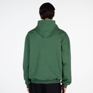 Sudadera de manga larga para hombre con estampado personalizado de color sólido verde oscuro, jersey con bolsa de canguro, sudaderas con capucha ajustadas para hombre - Product Image 5