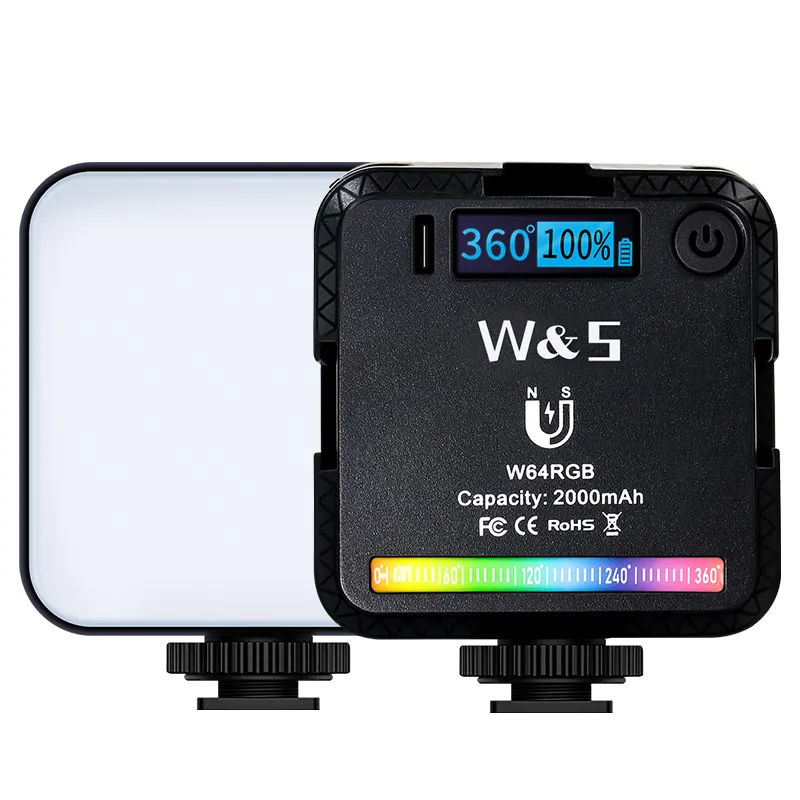 NEW W64 Fill light photography LED studio portable Vlog light suitable for smart phone digital camera Pocket RBG Lights