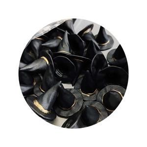 Mini sombrero de bruja espeluznante, sombreros de brujería negros puntiagudos para Diy, accesorios para el cabello de Halloween y decoraciones para fiestas - Product Image 2