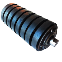 Nouveaux rouleaux de convoyeur en acier au carbone lisses et durables pour usage agricole avec bord en caoutchouc pour convoyeur à bande
