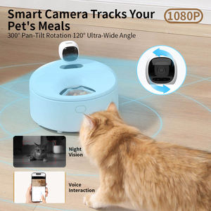 Alimentador de comida húmeda para mascotas personalizado inteligente de 5 comidas, cámara de Control por aplicación WIFI, dispensador de comida húmeda para gatos, Alimentador automático antiinterferencias para perros y gatos - Product Image 2