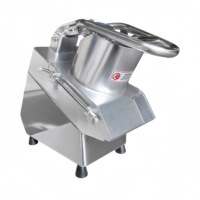 RVS professionele groente- en fruit snijmachine voor aardappel, wortel, komkommer, wortelschijfjes en -stengels.