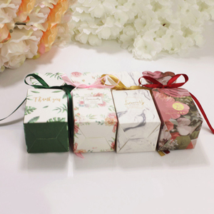 Km Tùy Chỉnh Thiết Kế Logo Gấp Sô Cô La Bao Bì Hộp Quà Tặng Đám Cưới Kẹo Hộp Giấy Với Ren - Product Image 5