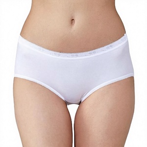 Culottes Bikini Femme Sexy Taille Moyenne en Dentelle, Douces, Respirantes, Teintes Unies, Légères, Confort Quotidien, Sous-vêtements Blancs - Product Image 3