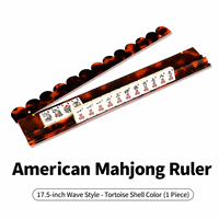 Support de Mahjong Imprimé Léopard Audacieux, Ensemble de Mahjong en Acrylique, Décoration de Table de Luxe pour Salle de Jeu, Accessoire de Table