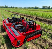 Tondeuse à fléaux chenillée télécommandée à lame de 800 mm, 1000 mm, 1200 mm pour débroussaillage et coupe d'herbe – Meilleures ventes