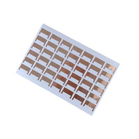 Ruban Conducteur Circulaire Sur Mesure 0,05 mm en Cuivre pour Lutte Contre les Limaces et les Escargots, Feuille de Cuivre Adhésive en Acrylique Doré OEM