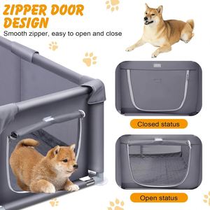 Indoor Large Breed 150D Oxford Fabric Waterproof Puppy Playpen Dog Whelp Box for Puppies - Product Image 4