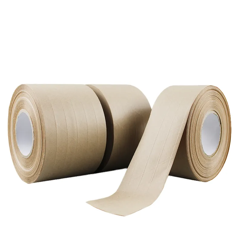 Brown Packing Solvent Self Adhesive 145MIC High Temperature Resistant Brown Kraft Paper Tape