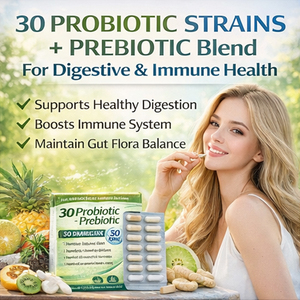 Probiótico Avanzado Prebiótico 100 Mil Millones de UFC 30 Cepas Enzimas Digestivas Salud Intestinal Apoyo para Mujeres OEM - Product Image 2