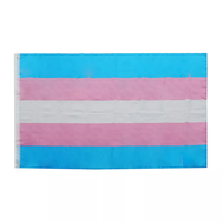 Drapeau en polyester aux couleurs pastel pour les lesbiennes, les homosexuels, les bisexuels, la pansexualité et les transgenres