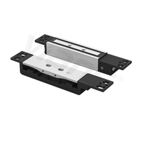 Serrure magnétique électrique à cisaillement 1200 kg 182x30x25mm 12V/24V, ouverture par alimentation 0,5-2,5s, pour portes en bois/verre/métal/ignifuges