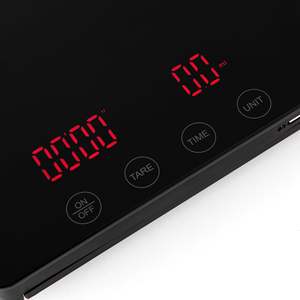 Balance de cuisine numérique pour la pâtisserie à domicile, 3 kg, précision de 0,1 g, avec minuterie, balance à café à verser personnalisée, alimentée par piles - Product Image 4