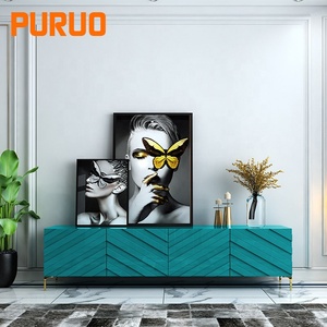 Living Room Furniture <strong>Side</strong> <strong>Table</strong> Console <strong>Table</strong> Gold with Two Drawers Luxury Metal Popular Customized Modern Painted <strong>Rectangle</strong> - Product Image 4