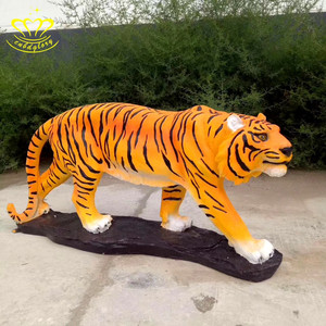<span class=keywords><strong>Di</strong></span> alta qualità su misura a grandezza naturale in fibra <span class=keywords><strong>di</strong></span> vetro statua della tigre per il bambino del parco <span class=keywords><strong>di</strong></span> divertimenti giardino paesaggio strada decorazione in resina modello - Product Image 5
