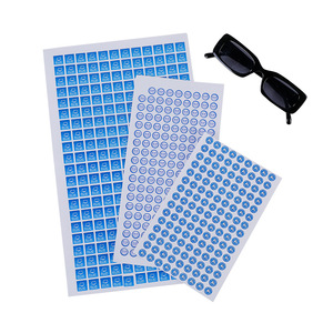 Pegatinas para Gafas de Sol Take It Easy, Etiquetas Polarizadas Electrostáticas de PVC con Bloqueo de Luz Azul, Bilingües, Transparentes, con Estampado en Caliente UV400 - Product Image 3