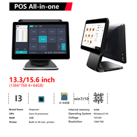 13,3 Pantalla táctil dual de 15,6 pulgadas Sistema POS todo en uno Dispositivo de caja registradora Máquina POS Terminal de pago NFC para tienda minorista