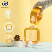 Bouteilles de savon liquide carrées de 330 ml, conteneur cosmétique en plastique, flacon de lotion pour le corps avec pompe