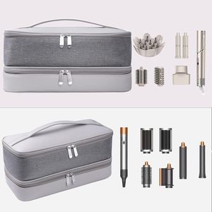 Sac de voyage pour outils de coiffure en PU imperméable à double couche, durable, avec fermeture à glissière, grande capacité de rangement - Product Image 4