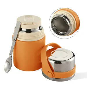 600/800ml Double Wall Vacuum Food Warmer Almoço Frasco Isolado De Aço Inoxidável Thermo Food Jar