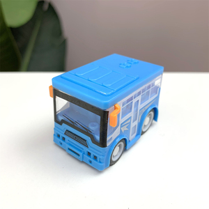 Modelo de Autobús Urbano Transparente con Logotipo Impreso, Función de Retroceso, Vehículo Pequeño de Inercia, Camión de Plástico Colorido, Mini Coche de Juguete de Fricción - Product Image 3