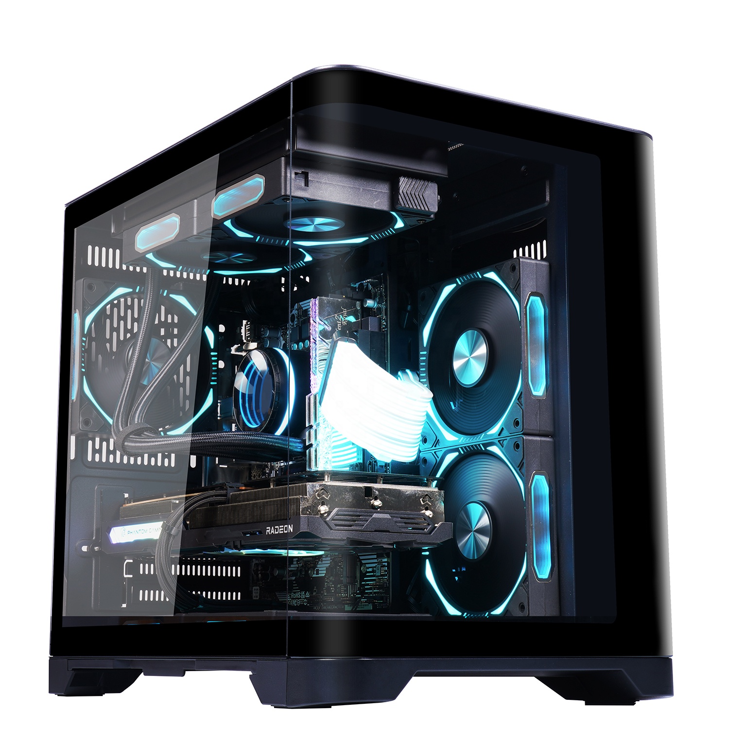 High Quality Gaming Case Micro ATX Pc Case USB 3.0 Computer Cabinet Desktop Pc Support ARGB Fans Full Side Glass