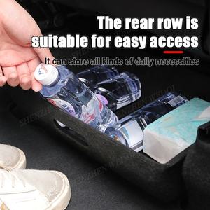 <span class=keywords><strong>2023</strong></span> noticias caja <span class=keywords><strong>de</strong></span> almacenamiento debajo del asiento para Tesla modelo Y coche ABS + Alcantara Material organizador nuevo diseño - Product Image 3
