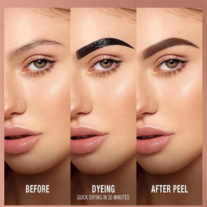 Gel et teinture pour sourcils peel-off, waterproof, longue tenue, anti-bavures, liquide semi-permanent pour sourcils, crayon à sourcils - Product Image 3